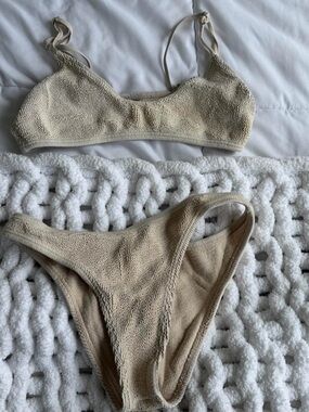 Love & Bikinis Brand Bikini Set Cream Color One Size